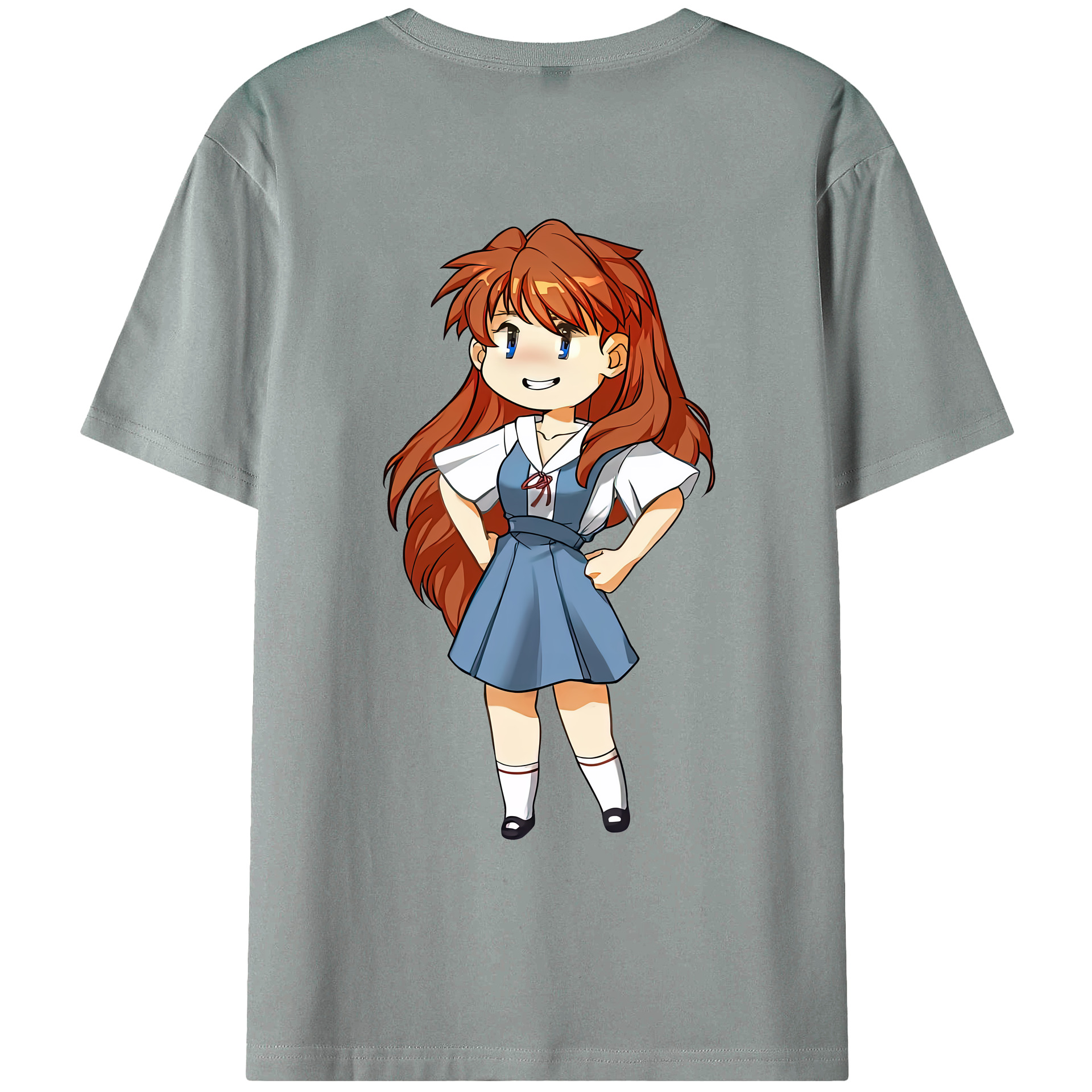 （画像用） EVA 新世紀エヴァンゲリオン 綿100％ メンズ半袖Tシャツ（バックプリント） 通気性